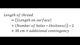 Calculate Thread Length for Saddle Stitching Leather [upl. by Yoho]