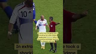 Zidanes EPIC Headbutt on Materazzi CRAZY Soccer Moment football soccer italy zidane [upl. by Ataeb904]