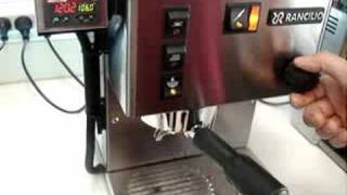 Rancilio Silvia PID off temperature surfing cooling flush [upl. by Kessia]