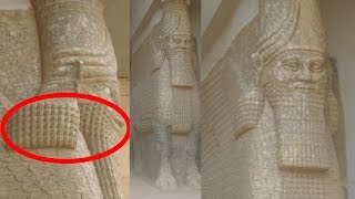 Lamassu  Annunaki Winged Bulls  Lost Ancient Sumerian Statues in Iraq at Gate of Nergal Nineveh [upl. by Calvinna]