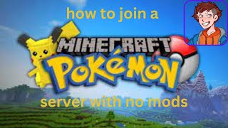 How to join a Minecraft Pokemon server with no mods  Pokefind [upl. by Martijn]