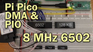 RP6502 Ep2  6502 reads Raspberry Pi Pico  8 MHz  PIO and DMA [upl. by Phillie]