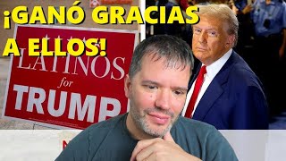 TRUMP GANÓ GRACIAS AL VOTO LATINO [upl. by Cogan402]