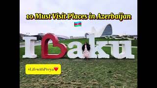 Places to visit in Azerbaijan 🇦🇿 shortvideo shorts travel shortsfeed travelvlog azerbaijan [upl. by Remled996]