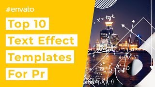 Top 10 Premiere Pro Text Effect Templates [upl. by Lilahk740]