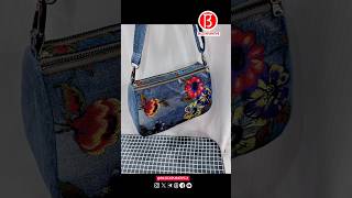 Make a floral denim shoulder bag Set 02 Part 55 [upl. by Rudd799]