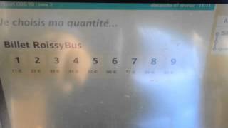 TUTO  Comment acheter des tickets de Roissybus en automate How to buy Roissybus tickets in machin [upl. by Sachi]