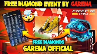 FREE DIAMOND EVENT 🤯  OFFICIALLY CONFIRM BY GARENA 😱  RED WAR [upl. by Anaerb975]