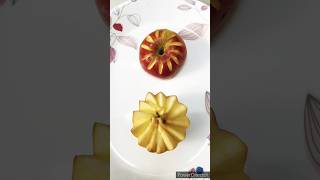 Amazing fruit carving  Apple carving  Fruit carving  Vegetable carving fruitcarving shorts art [upl. by Oakleil]