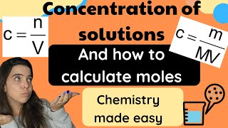 Concentration of solutions Chemistry [upl. by Hoagland906]