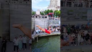 Lion Grove Bridge Water Ballet Most Popular Information Sharing Tianjin Diving Diving [upl. by Aicelf]