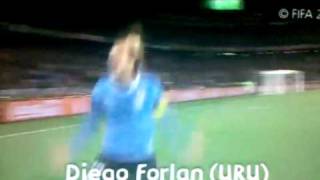 Diego Forlan Goals of the World Cup FIFA 2010 Adidas Golden Ball Award Winner BALON DE ORO [upl. by Matilde]