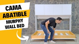 CAMA ABATIBLE o PLEGABLE  Murphy bed DIY VEVOR HAPPYBUY [upl. by Abbe253]