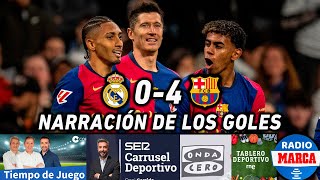 REAL MADRID 04 BARCELONA  ASÍ LO NARRARON COPE CADENA SER ONDA CERO RADIO NACIONAL Y R MARCA [upl. by Nnyleuqcaj]