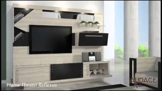 Estante Home Theater HB Reflexus com 3 Portas de Correr [upl. by Yrtsed929]