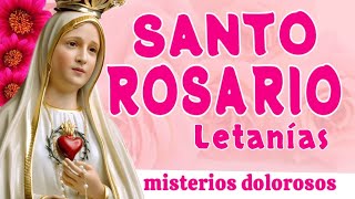 SANTO ROSARIO a la Virgen María🙏de hoy martes 4 de junio MISTERIOS DOLOROSOS completo con letanías🌹 [upl. by Rivkah]