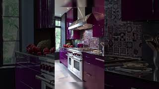 kitchen color ideas part 1purple kitchen decor ideas [upl. by Birk117]