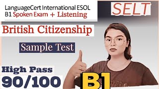 Full B1 English Test LanguageCert Speaking amp Listening TestBritish Citizenship Full Mock Test [upl. by Brandy262]