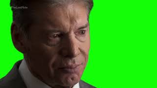 Vince McMahon gets emotional meme green screen [upl. by Enelrak]