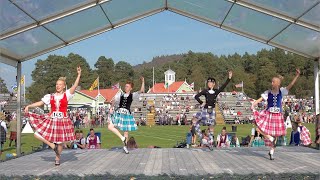 Competitors in the Scottish Lilt Highland Dancing heats at 2024 Braemar Gathering Highland Games [upl. by Fridell]