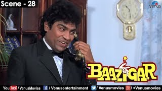 Johnny Lever on the phone Baazigar [upl. by Yrnehnhoj285]