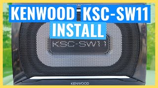 KENWOOD KSCSW11 INSTALL Underseat Compact Subwoofer 23 Install Series [upl. by Apicella]