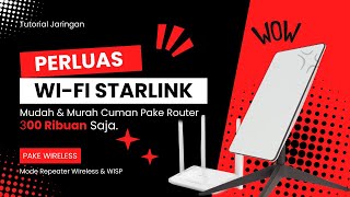 Cara Memperluas Wifi StarLink Pake Router Dual Band Gigabit Ruijie RGEW1200 [upl. by Nylteak]