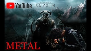 SKYRIM METAL THEME  quotDragonbornquot METAL COVER [upl. by Denn]