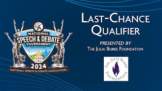 NSDA LastChance Qualifier 2024  Awards Stream [upl. by Oswin]