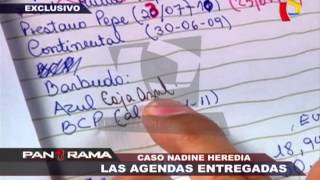 Caso Nadine Heredia las agendas entregadas 12 [upl. by Eldwun856]