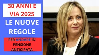 TRENTANNI E VIA NUOVE REGOLE PER ANDARE IN PENSIONE ANTICIPATA [upl. by Kosel]