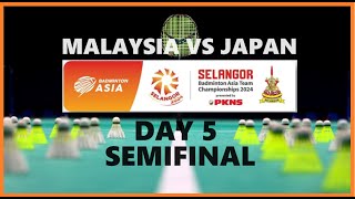 Malaysia vs Japan  SemiFinal Badminton Asia Team Championships 2024 [upl. by Rhodia]