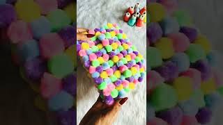 Crafteraditi handmade pom pom bag lets makesubscribe [upl. by Blayze]