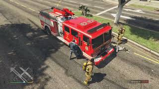 GTA V Firefighters vs Dog part 28 [upl. by Noramac]