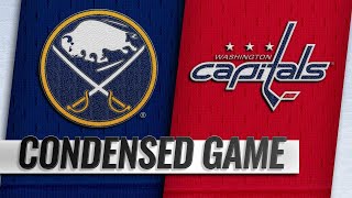 122118 Condensed Game Sabres  Capitals [upl. by Dale]