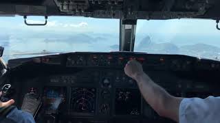 Landing B737700 at Santos Dumont  Capt Gomiero 3rd view [upl. by Lind221]