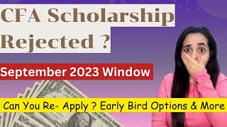 CFA Scholarship Rejected Now What   Can We Re Apply   Access amp Women Scholarship [upl. by Legin]