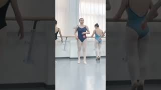 Ballet Practice Exercise Flexibility stretching shorts ballet balletvideo [upl. by Nosnehpets574]