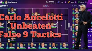 SM24 Ancelotti False 9 Tactics For Real Madrid unbeaten Streak sm24 sm24tactics tipsandtricks [upl. by Eimme504]