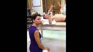 Goniometry shoulder external amp external rotation Dr Bryan Physical Therapist [upl. by Ynaoj717]