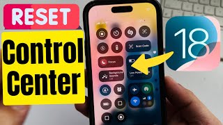 How to Reset Control Center on iPhone iOS 18 Delete All Extra pages at once [upl. by Eisdnil]