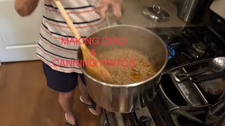 Making chili amp Canning Pintos [upl. by Ahsimrac337]