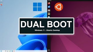 Dual Boot  Windows 11 and Ubuntu Desktop FAST [upl. by Sabsay]