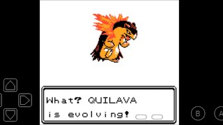 Finally My Quilava is evolving to Typhlosion in Pokemon Gold Version by The Game World [upl. by Neelyahs]