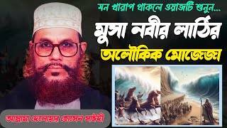 মুসা নবীর লাঠির অলৌকিক মোজেজা।। আল্লামা দেলোয়ার হোসেন সাঈদী ওয়াজ।। [upl. by Darci]