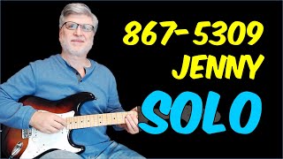 8675309 Jenny Guitar Solo Lesson  Easy Note for Note Rock Guitar  Tommy Tutone [upl. by Oballa154]