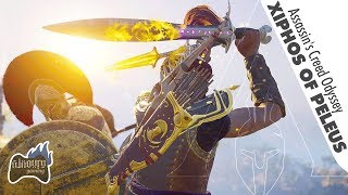 Assassins Creed Odyssey Where to FInd XIPHOS of PELEUS Location Legendary Sword  Engraving Unlock [upl. by Cristine]