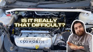 MK6 Fiesta ST150 How To Plumb In A Cosworth Inlet Manifold [upl. by Ahsatak]