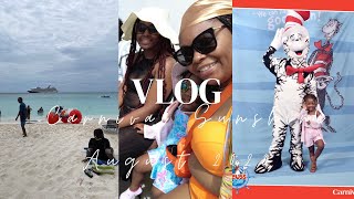 CRUISE VLOG  Carnival Sunshine August 2023  Day 3 Half Moon Cay carnivalsunshine [upl. by Greggs]