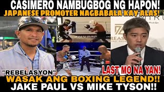 KNOCKOUT MIKE TYSON VS JAKE PAUL CASIMERO WARNING FROM JAPANESE PROMOTER COACH JAYSON MESSAGE [upl. by Andrei275]